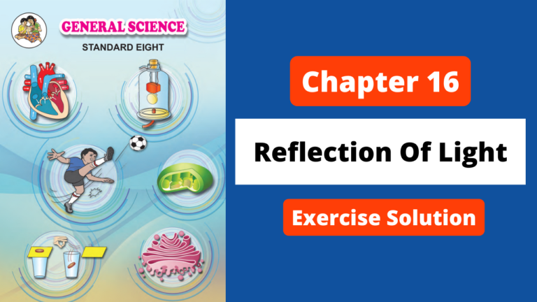 Class 8 | Science | Chapter 16 | Reflection Of Light | Exercise Solution | Maharashtra Board