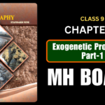 Exogenetic Processes Part- I Class 9 Geography Chapter 3 Questions And Answers Maharashtra Board