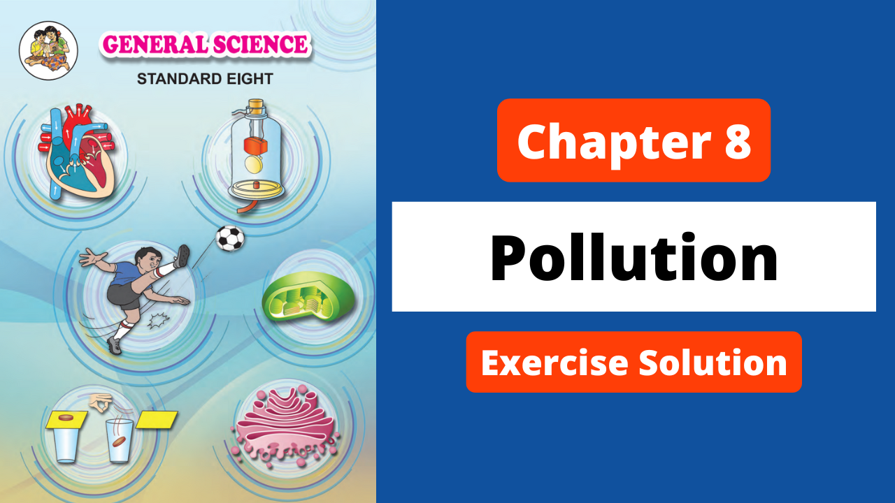 Class 8 | Science | Chapter 8 | Pollution | Exercise Solution | Maharashtra Board