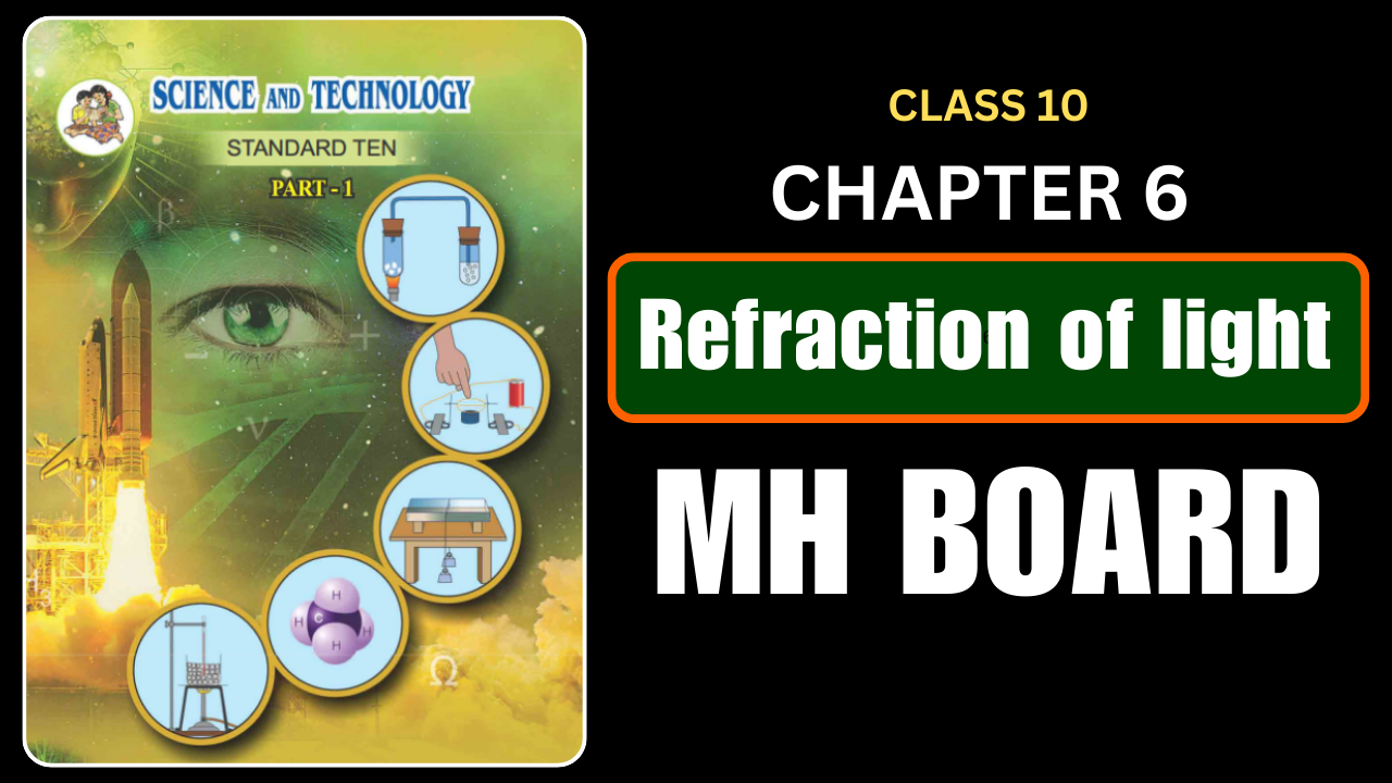 Refraction of light Class 10 Science 1 Chapter 6 Questions And Answers Maharashtra Board
