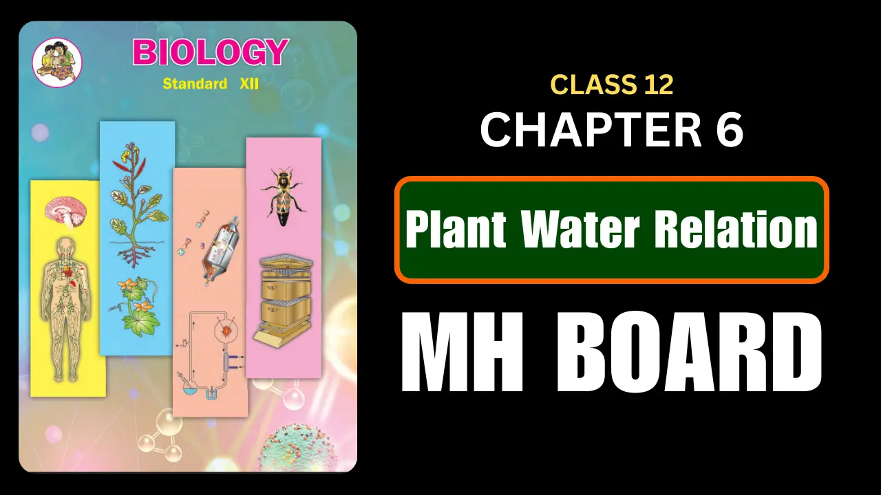 Plant Water Relation Class 12 Biology Chapter 6 Questions And Answers Maharashtra Board
