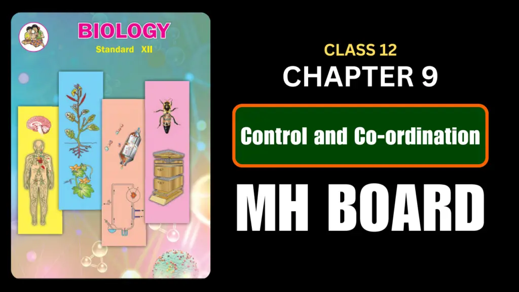 Control and Coordination Class 12 Biology Chapter 9 Questions And Answers Maharashtra Board