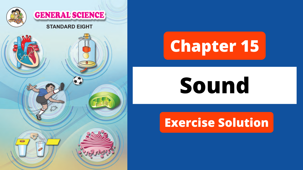 Class 8 | Science | Chapter 15 | Sound | Exercise Solution | Maharashtra Board