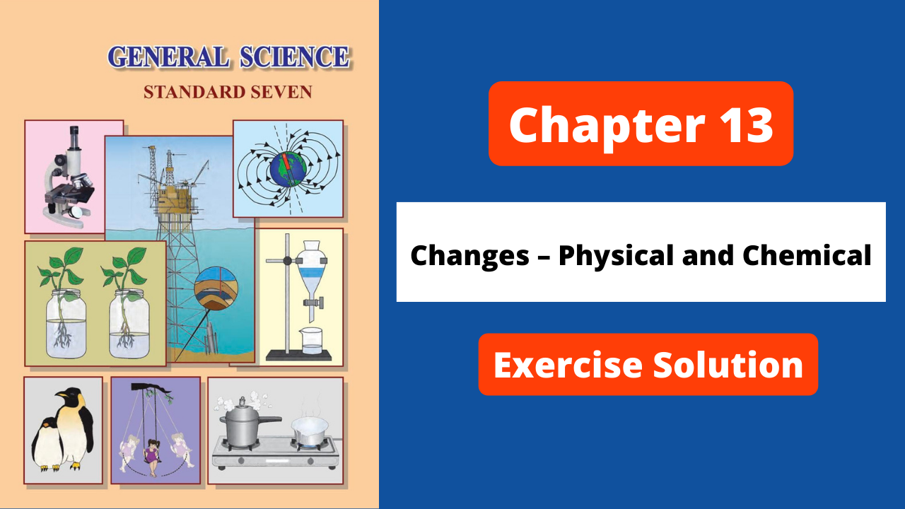 Class 7 | Science | Chapter 13 | Changes – Physical and Chemical | Maharashtra Board | Solution