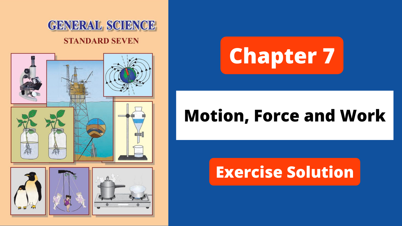 Class 7 | Science | Chapter 7 | Motion, Force and Work | Maharashtra Board | Solution