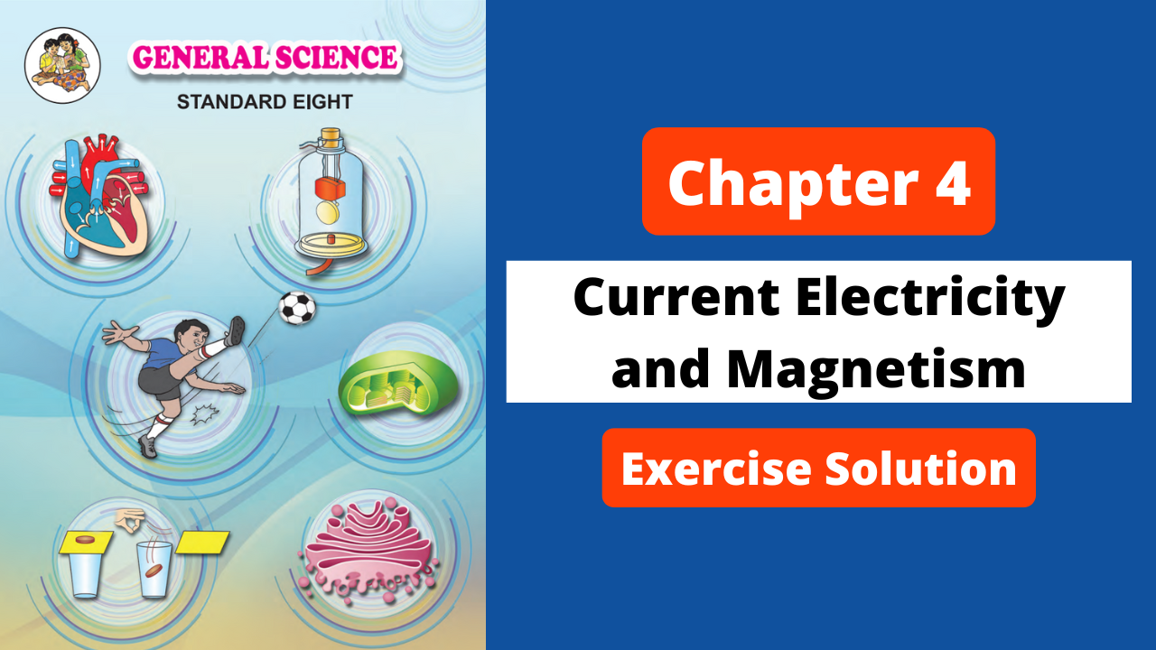 Class 8 | Science | Chapter 4 | Current Electricity and Magnetism | Exercise Solution | Maharashtra Board