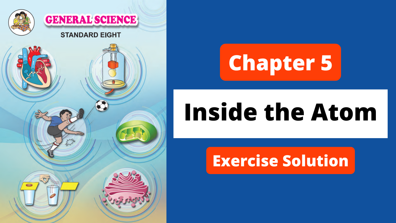 Class 8 | Science | Chapter 5 | Inside the Atom | Exercise Solution | Maharashtra Board